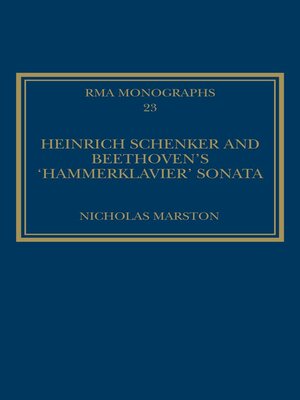 cover image of Heinrich Schenker and Beethoven's 'Hammerklavier' Sonata